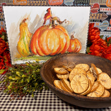 Load image into Gallery viewer, Pumpkin and Cardinal Framed Art