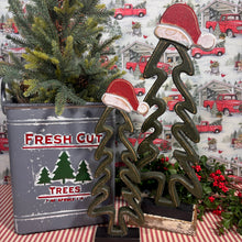 Load image into Gallery viewer, Wooden Santa Trees
