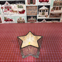 Load image into Gallery viewer, Silver Mercury Glass Star Candle