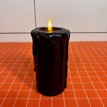 Load image into Gallery viewer, Black Dripping 3D Flame Candle