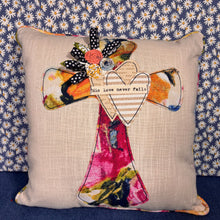 Load image into Gallery viewer, "Cross HIs Love Never Fails" Pillow