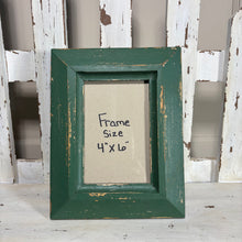 Load image into Gallery viewer, Green Distressed Picture Frame