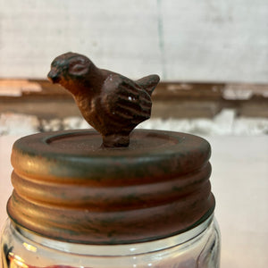 Mason Jar with Song Bird