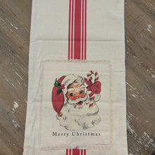 Load image into Gallery viewer, Vintage Santa Reversible Table Runner