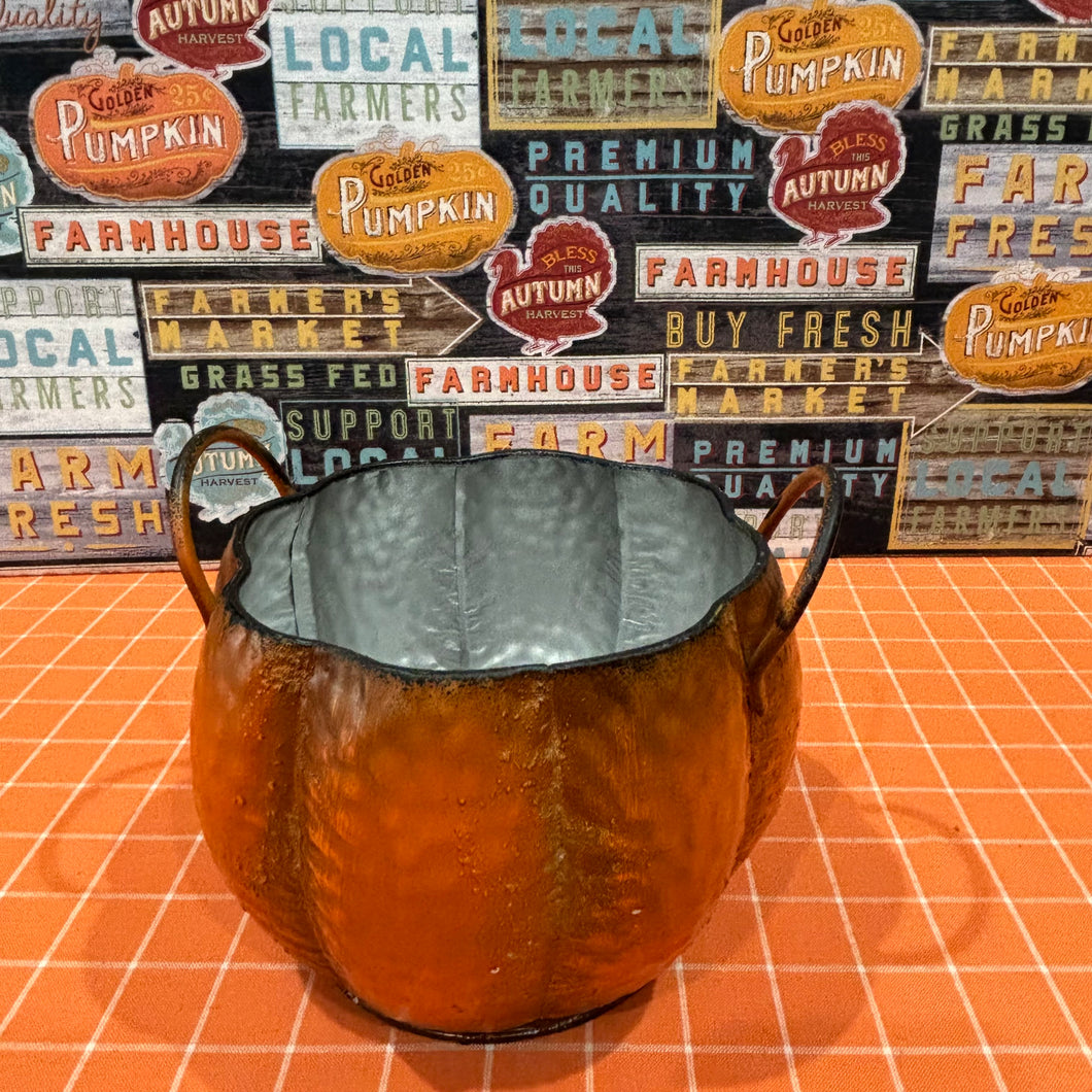 Metal Pumpkin Containers