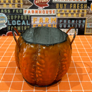 Metal Pumpkin Containers