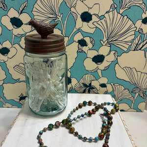 Mason Jar with Song Bird