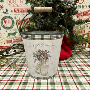 Winter Greeting Buckets