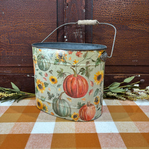 Fall Metal Buckets