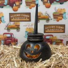 Load image into Gallery viewer, Tiny Oil Can Jack-O-Lantern