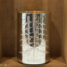 Load image into Gallery viewer, Silver Mercury Glass Candle Holders