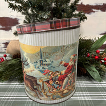 Load image into Gallery viewer, Vintage Santa Postcard Tins