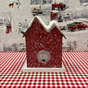 Red House with Santa