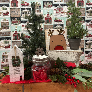 Gingerbread Topper Glass Canister