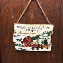 Load image into Gallery viewer, Hanging Signs - Truck, Tractor, Sleigh