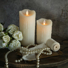 Load image into Gallery viewer, 7&quot; Cream Shimmer Candle