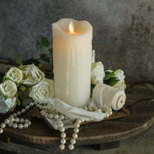 Load image into Gallery viewer, 7&quot; Cream Shimmer Candle