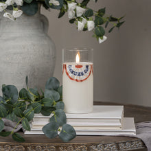 Load image into Gallery viewer, Patriotic Bunting Glass 3D flame Candles