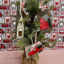 Load image into Gallery viewer, Hand-Painted Christmas Ornaments with farmhouse themes.