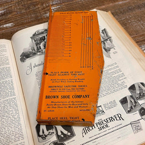 Vintage Shoe Sizer for the famous Buster Brown shoes for boys and girls.