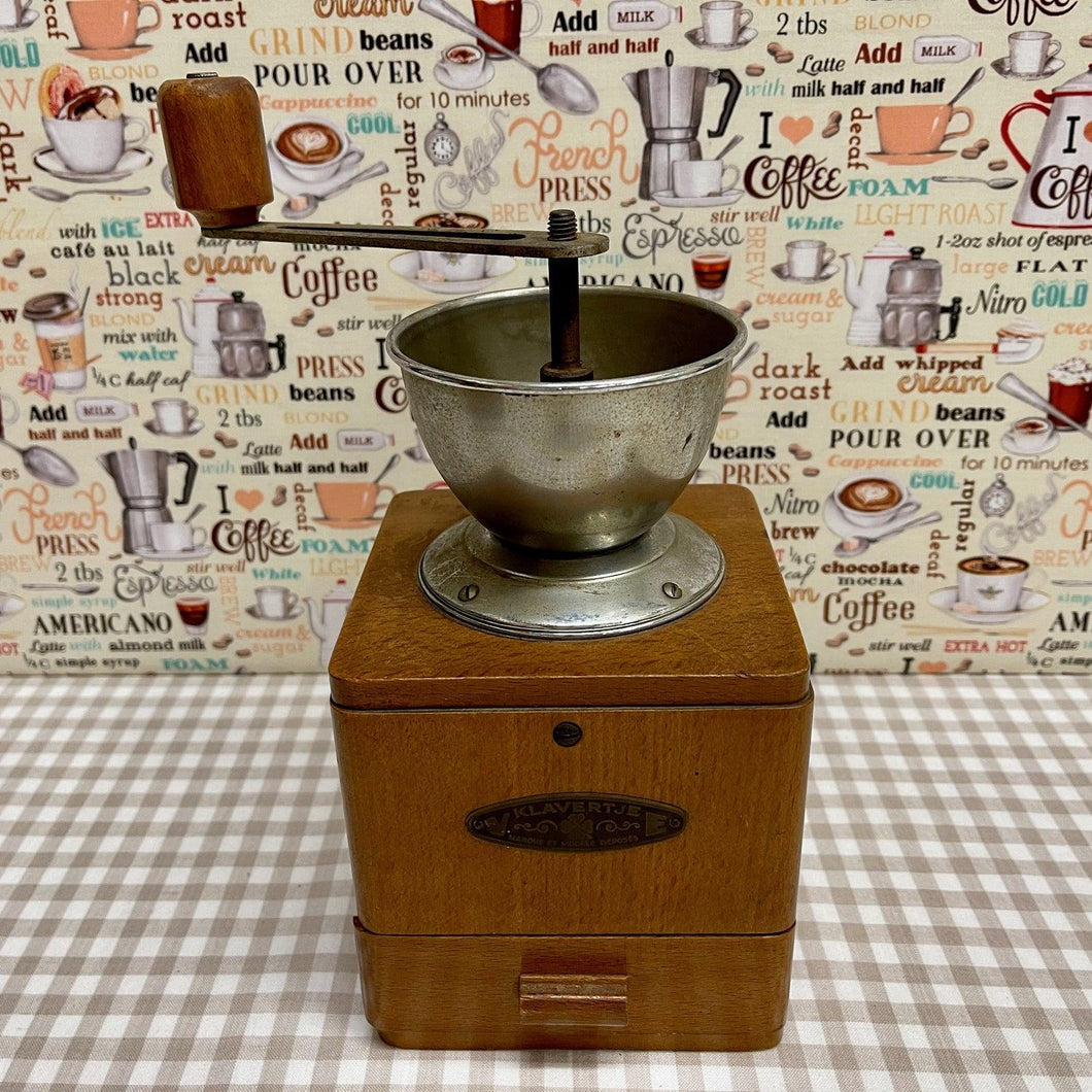 Belgian Antique Coffee Grinder from the 1940's.