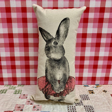 Load image into Gallery viewer, 100% Natural cotton canvas Bunny Tutu pillow 