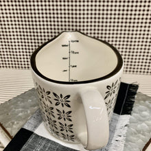 Load image into Gallery viewer, Ceramic two pint black and cream Ceramic Measuring Pitcher