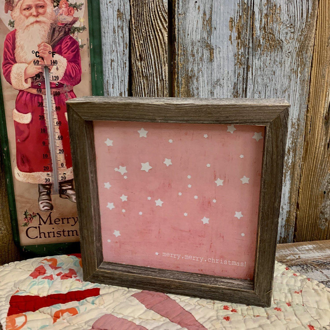 Lovely in pink with twinkly stars and a Christmas wish.