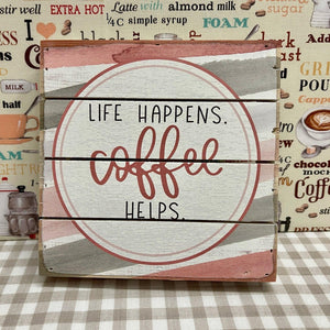 Little Wood Sign with "Coffee" theme.