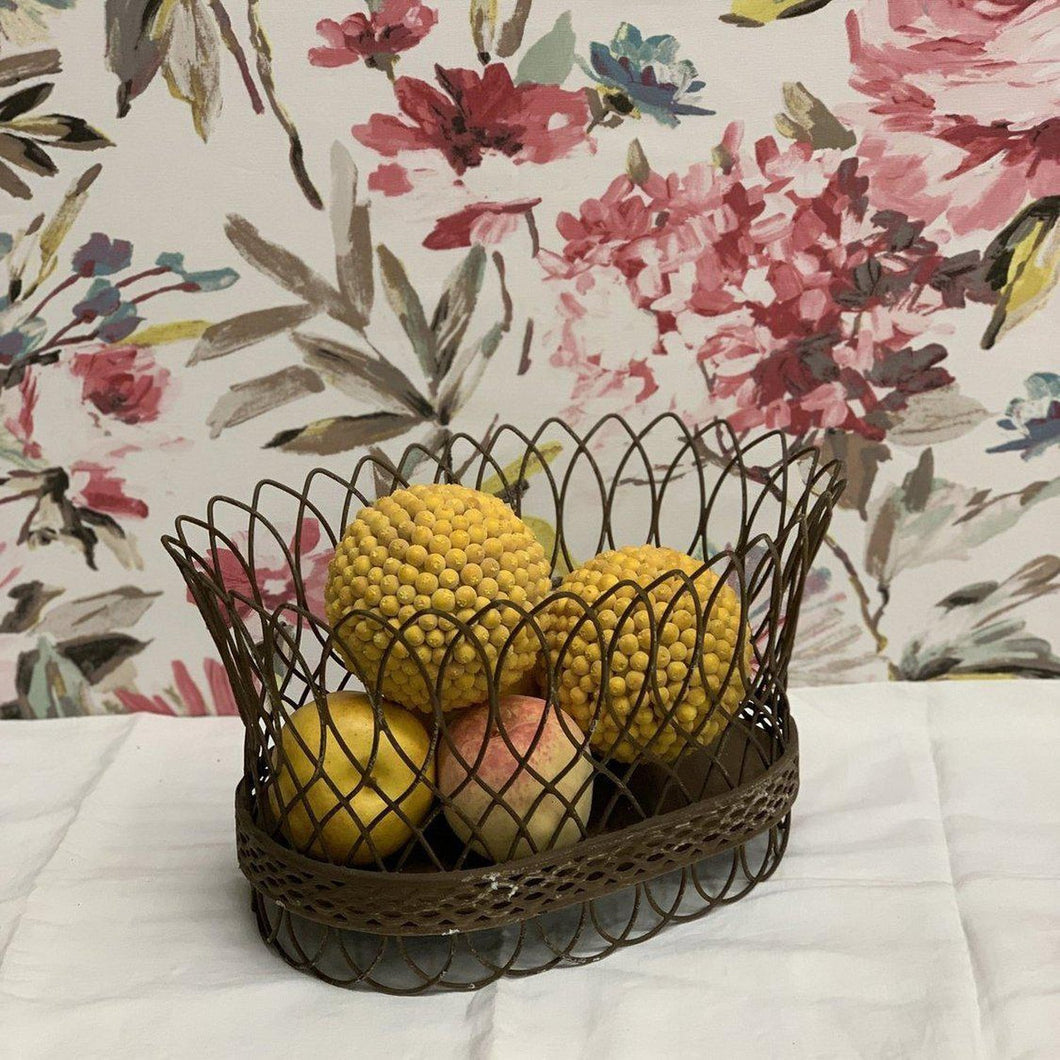 Small decorative wire basket