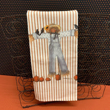 Load image into Gallery viewer, Fall kitchen scarecrow towel