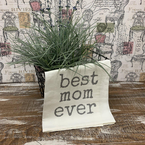 Best mom ever cotton dish towel
