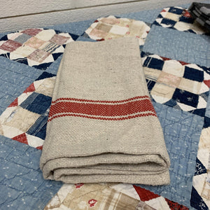 Red Stripe Cotton Kitchen Towel