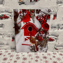 Load image into Gallery viewer, LED Christmas Canvas Prints with scenes of the holiday season.