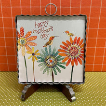 Load image into Gallery viewer, Mother's Day print with corrugated metal frame.