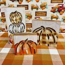Load image into Gallery viewer, Fall inspired Pumpkin Block Signs.