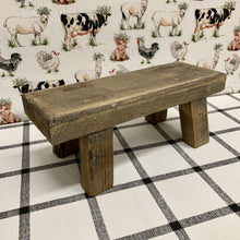 Load image into Gallery viewer, Primitive booster stool made from reclaimed wood
