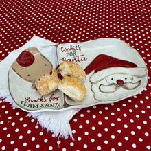 Load image into Gallery viewer, Santa and reindeer cookie plate