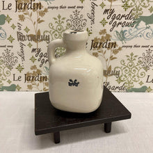 Load image into Gallery viewer, Small Aged Decorative Jar with a glazed crackle finish.