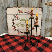 Load image into Gallery viewer, Taper black iron candlesticks 
