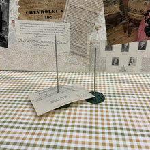 Load image into Gallery viewer, Vintage letter holders with a spike design and cast iron bases