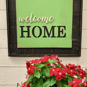 Wood Sign "Welcome Home"