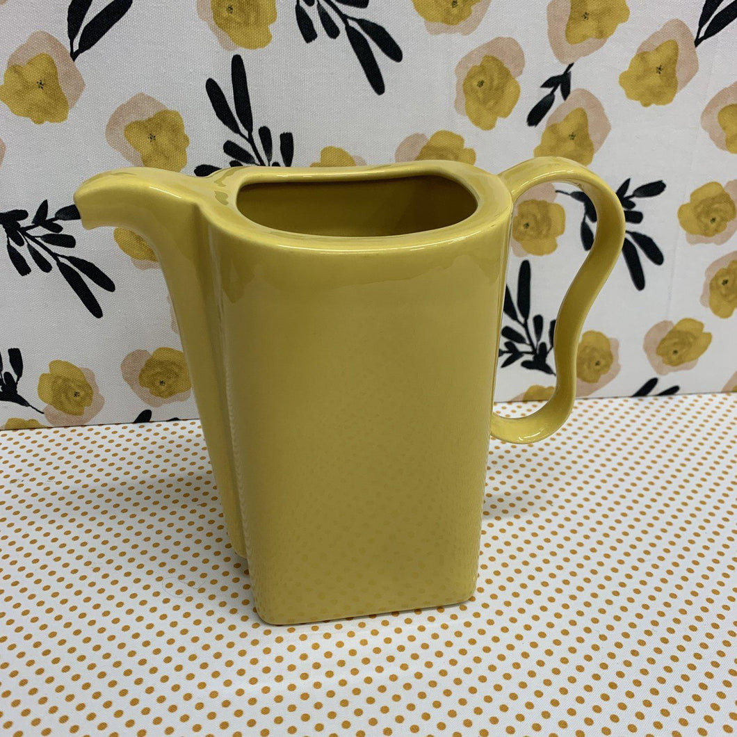 Franciscan ware Metropolitan style vintage pitcher in yellow