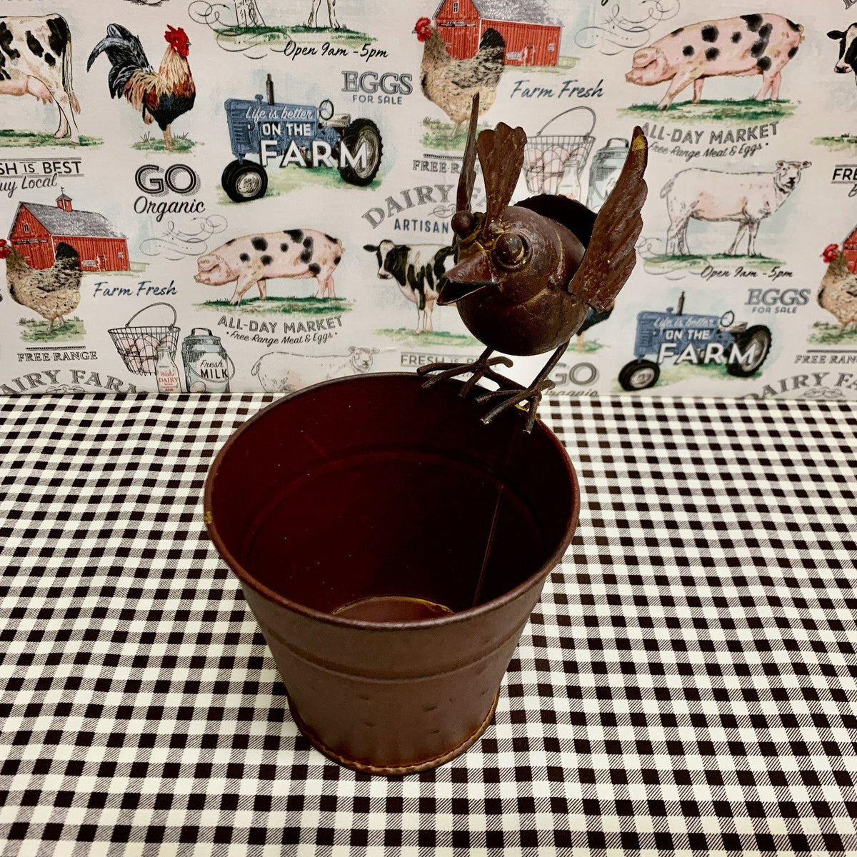 Rustic Metal Bucket